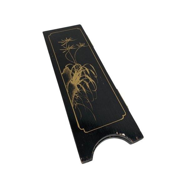 VTG Mini Two Panel Japanese Relief Art Screens Byobu Geishas Decor 6768 - Picture 5 of 16